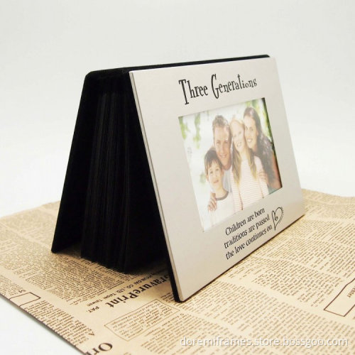 5*7 inch decorate or wedding brushed aluminum albums